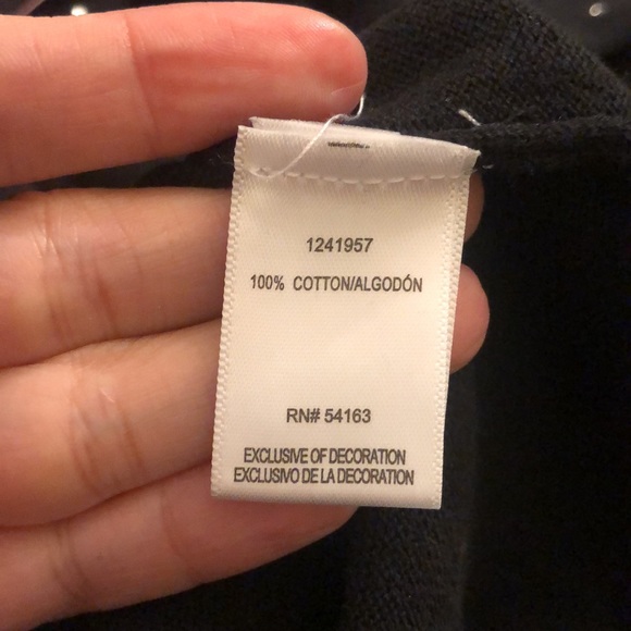 💎 NWT!! DKNY rhinestone polkadot v neck sweater - Picture 13 of 16